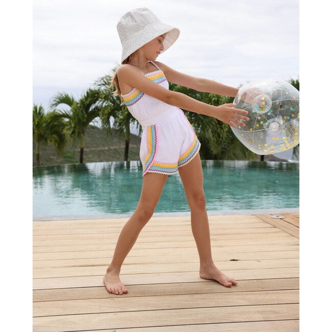 White Rainbow Summer Romper - Mixed Apparel Set - 4
