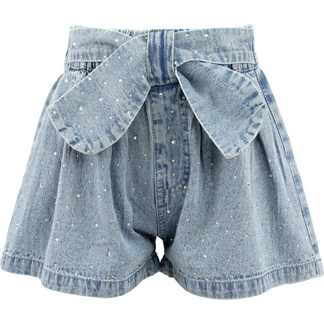 Sparkle Bow Denim Short