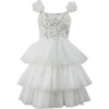 Snow Beaded Tulle Shimmer Dress - Dresses - 1 - thumbnail