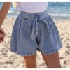 Sparkle Bow Denim Short - Shorts - 2