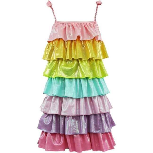 Rainbow Tiered Shimmer Dress