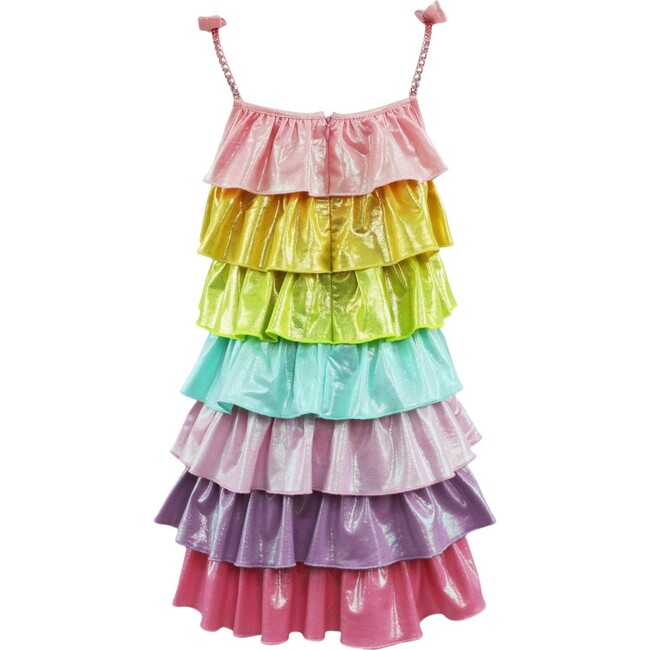 Rainbow Tiered Shimmer Dress
