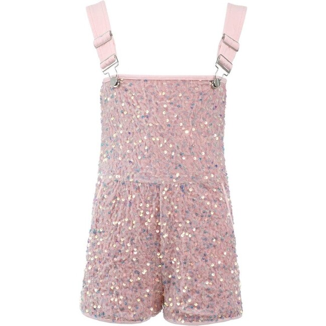 Pretty in Pink Sequin Overalls