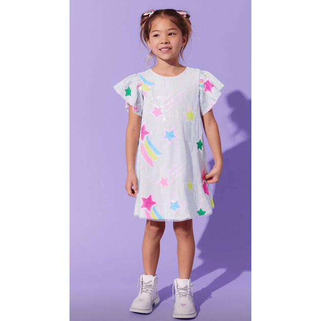 Rainbow Shooting Star Sequin Dress - Dresses - 3