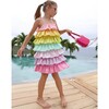 Rainbow Tiered Shimmer Dress - Dresses - 4