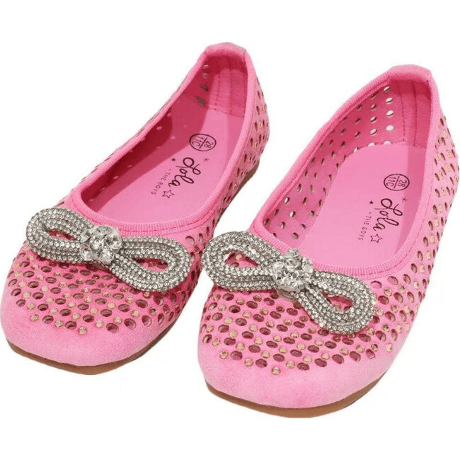 Pink Sparkle Bow Ballet Flat