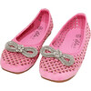 Pink Sparkle Bow Ballet Flat - Flats - 1 - thumbnail