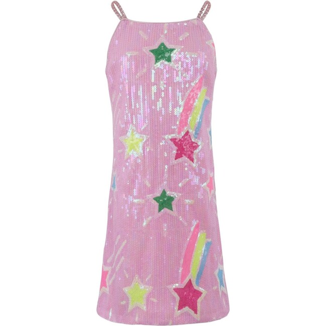Pink Shooting Star Sequin Tank Dress