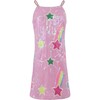 Pink Shooting Star Sequin Tank Dress - Dresses - 1 - thumbnail