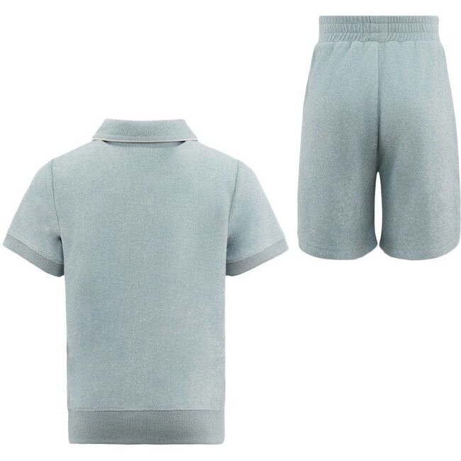 Powder Blue Super Soft Polo Set