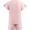 Pink Rainbow Stripe Short Set - Mixed Apparel Set - 2