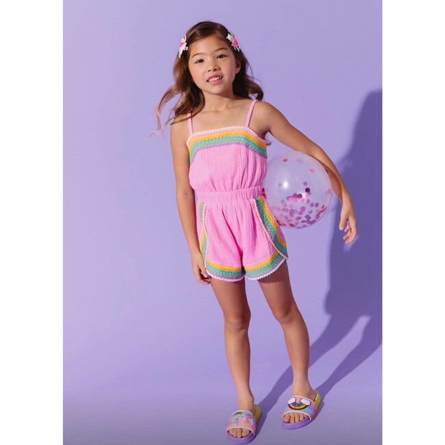 Pink Rainbow Summer Romper - Mixed Apparel Set - 3
