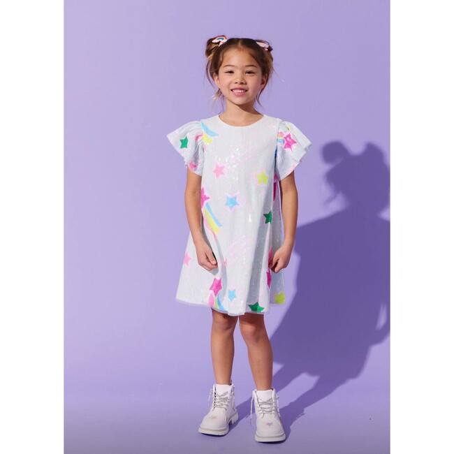Rainbow Shooting Star Sequin Dress - Dresses - 6