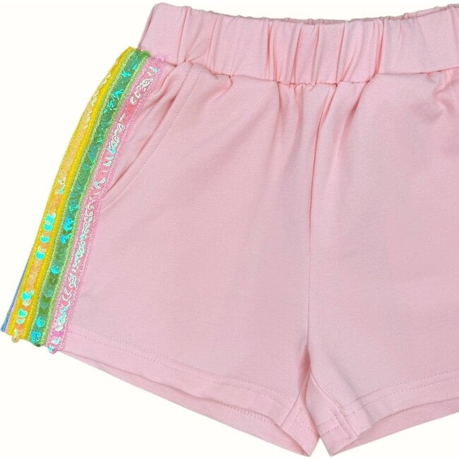 Pink Rainbow Stripe Short Set - Mixed Apparel Set - 4