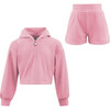 Pastel Velour Short Set Pretty Pink - Mixed Apparel Set - 1 - thumbnail