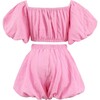 Pink Hailey Bow Bubble Set - Mixed Apparel Set - 2