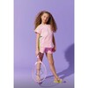 Pink Rainbow Stripe Short Set - Mixed Apparel Set - 5