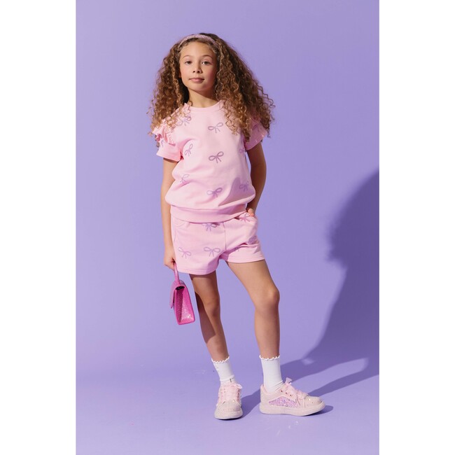 Pretty in Crystal Bows Short Set