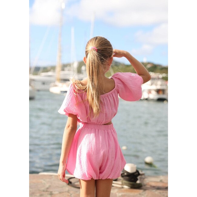 Pink Hailey Bow Bubble Set - Mixed Apparel Set - 5