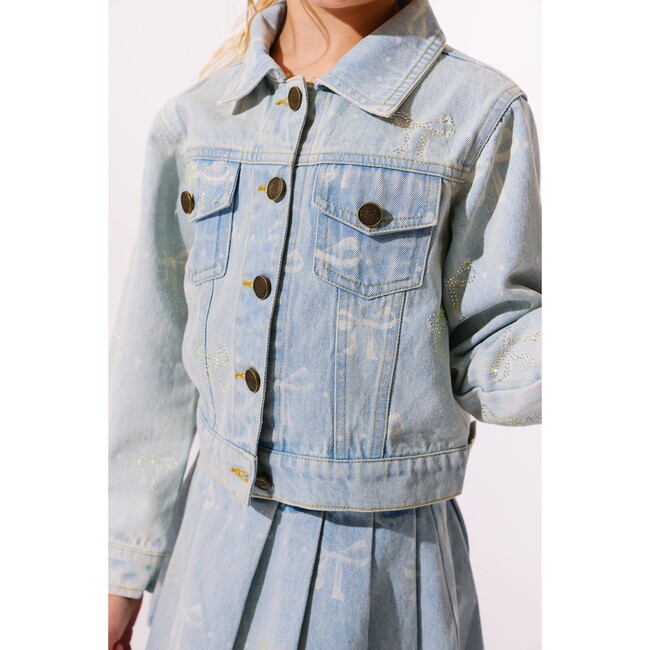 Sparkle Bows Denim Jacket - Jackets - 4