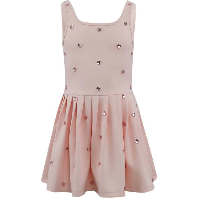 Peach Heart Scuba Tennis Dress
