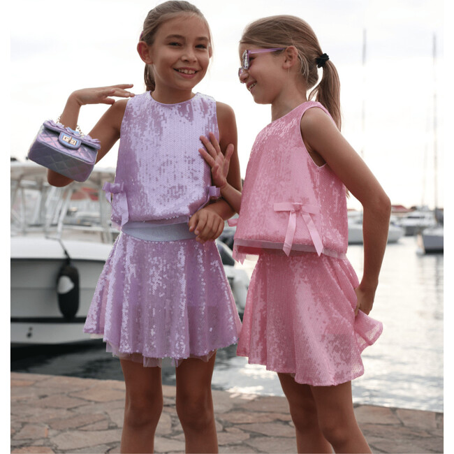 Pastel Sequin Bow Set - Mixed Apparel Set - 5