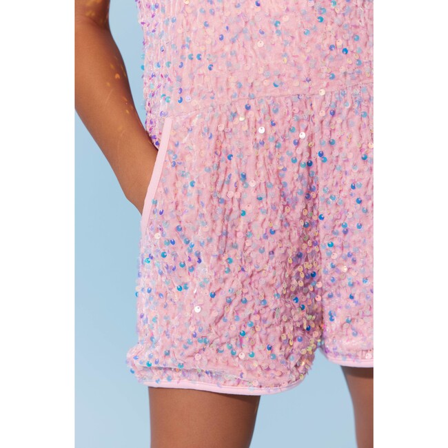 Pretty in Pink Sequin Overalls - Jackets - 5