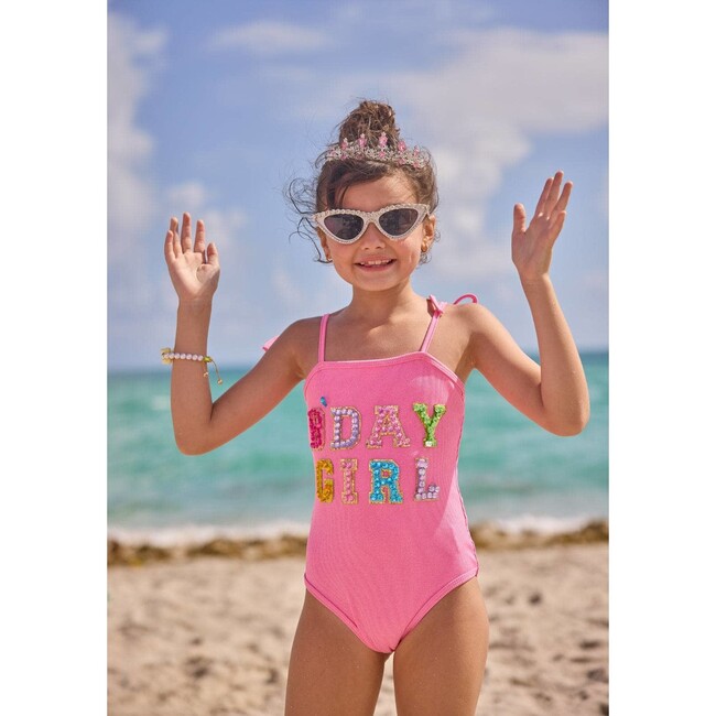 Pink Birthday Girl Gem Swimsuit - One Pieces - 7
