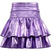 Metallic Ruffle Skort Lavender - Skirts - 1 - thumbnail