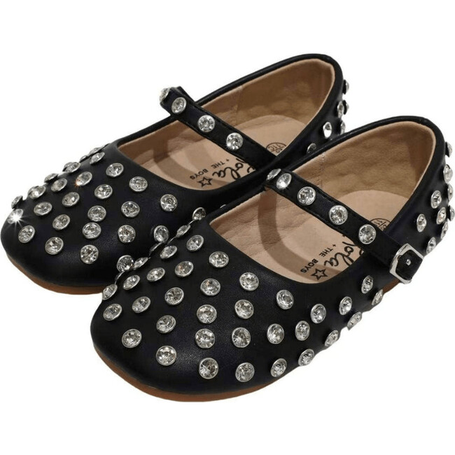 Midnight Studded Ballet Flats