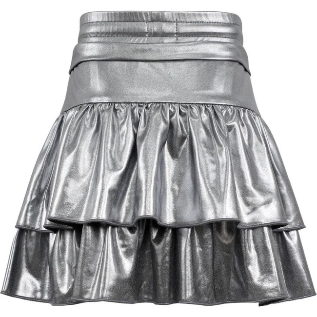 Metallic Ruffle Skort Lavender - Skirts - 5