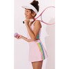 Pink Rainbow Sherbet Sequin Tennis Set - Mixed Apparel Set - 3