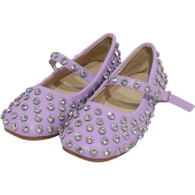 Lavender Studded Ballet Flats