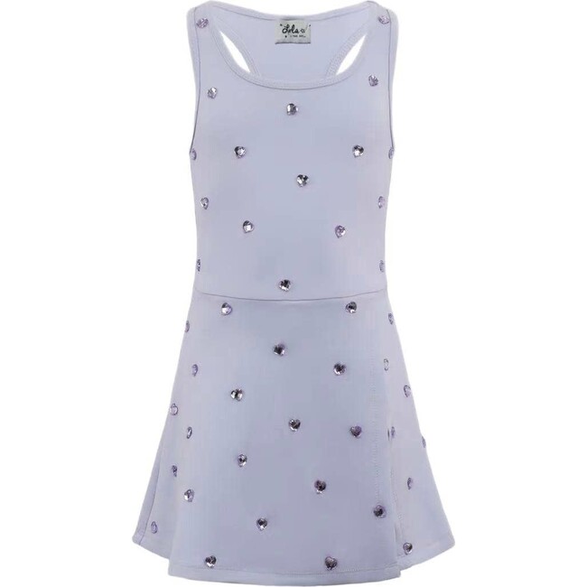 Lavender Heart Scuba Tennis Dress