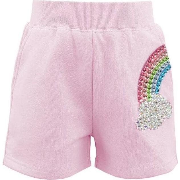 Gems Rainbow Pastel Shorts Pink