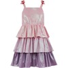 Pastel Ombre Shimmer Bow Dress - Dresses - 1 - thumbnail