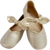 Gold Crystal Bow Ballet Flat - Flats - 3