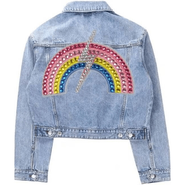 Gems Rainbow Flash Denim Jacket