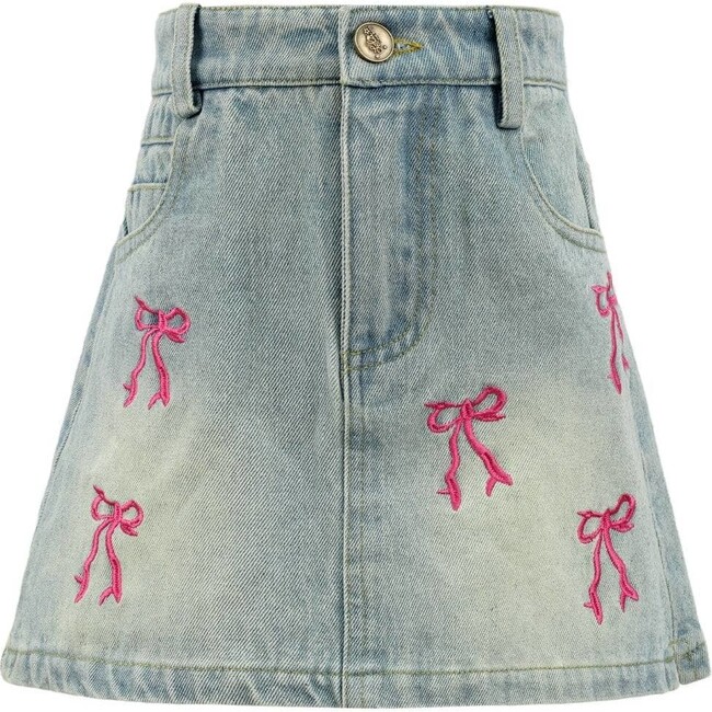 Cutie Bows Denim Skirt