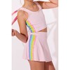 Pink Rainbow Sherbet Sequin Tennis Set - Mixed Apparel Set - 4