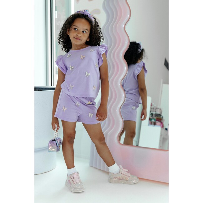 Lavender Pretty Bows Short Set - Mixed Apparel Set - 6