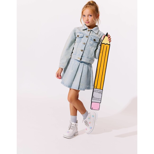 Sparkle Bows Denim Jacket - Jackets - 7