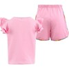 Crystal Cherry Ruffle Short Set - Mixed Apparel Set - 2