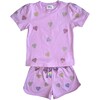 Crystal Hearts Short Set Lavender - Mixed Apparel Set - 1 - thumbnail