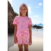 Crystal Hearts Short Set Pink - Mixed Apparel Set - 2