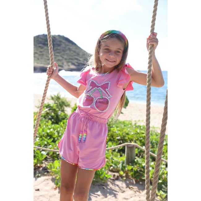 Crystal Cherry Ruffle Short Set - Mixed Apparel Set - 5