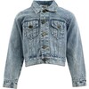 Crystal Cherry Bow Denim Jacket - Jackets - 2
