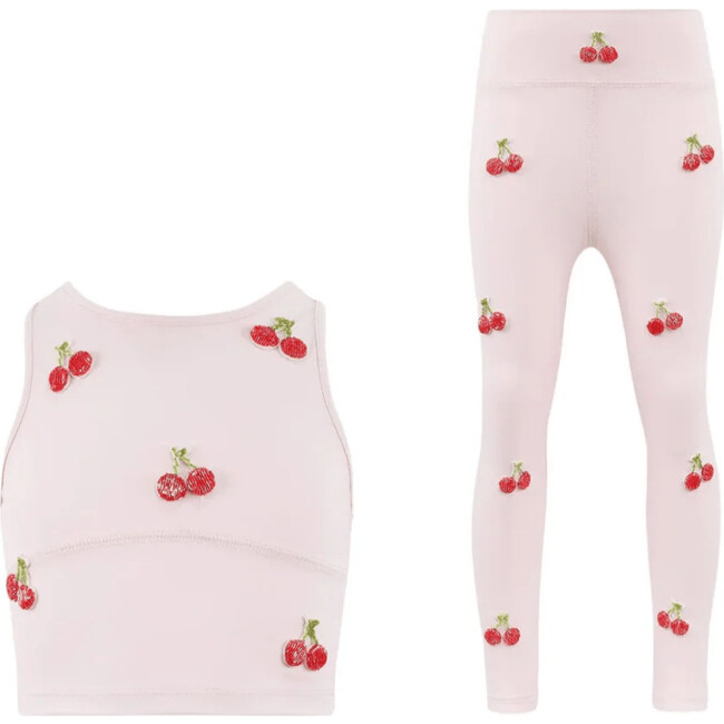 Cherry Beaded Athletic Set