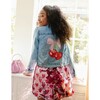 Crystal Cherry Bow Denim Jacket - Jackets - 3