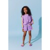 Lavender Rainbow Sequin Stripe Short Set - Mixed Apparel Set - 3